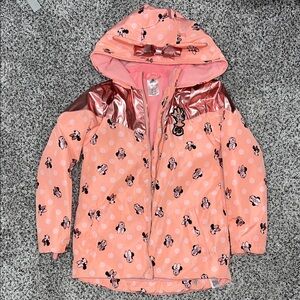 Disney Minnie Mouse Peach Raincoat for Kids 7/8